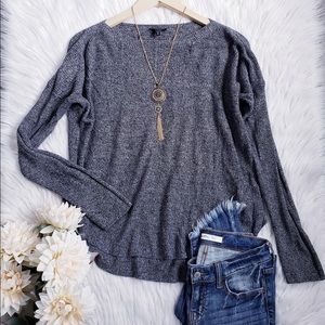 Express Gray Slouchy Sweater